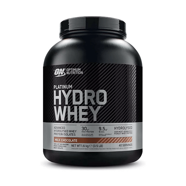 Platinum Hydro Whey bote de 1,59 kg de Optimum Nutrition en la sección de proteína hidrolizada de suero