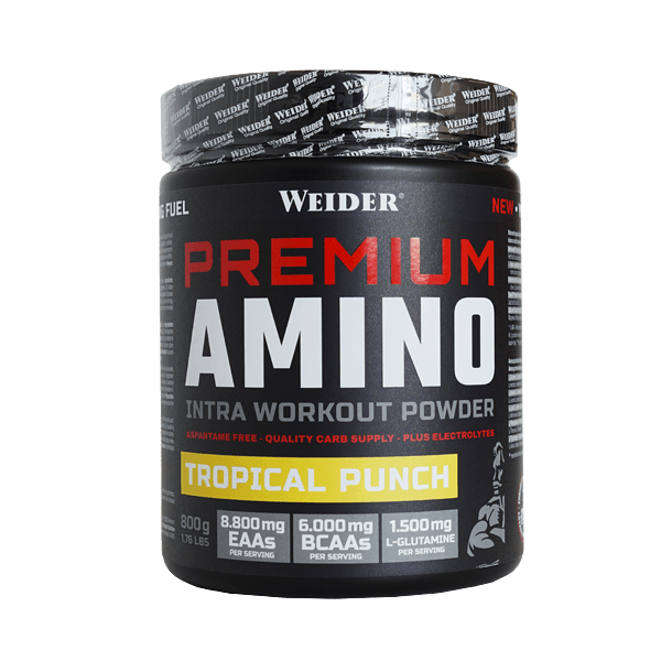 Premium Amino de 800g del fabricante Weider (Esenciales e Hidrolizados)