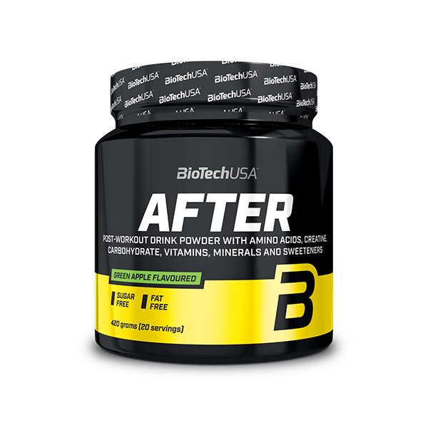 After envase de 420g de Biotech USA (Post-Entrenamiento)