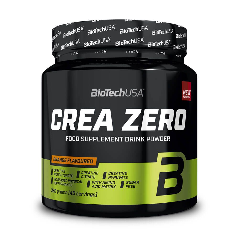 Crea Zero bote de 320g complemento alimenticio de creatina monohidrato del fabricante Biotech USA