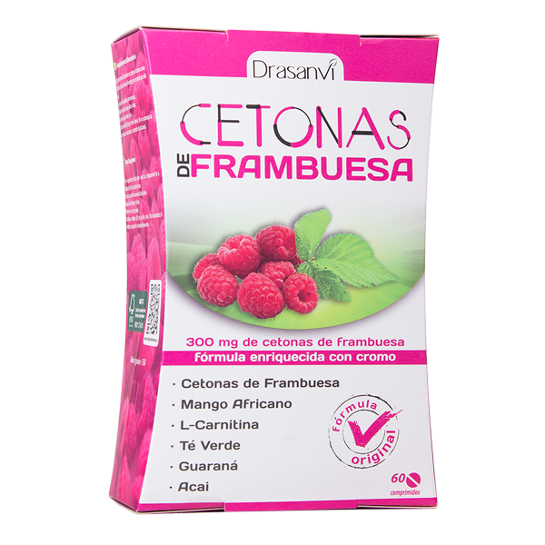 Cetonas de Frambuesa 300mg de 60 comprimidos de Drasanvi (Termogénicos)