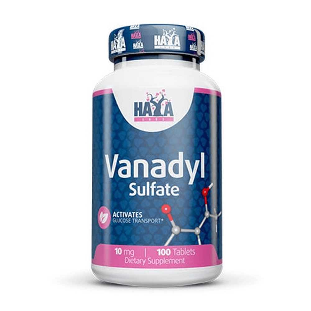 Sulfato de Vanadio 10mg en 100 tabletas - minerales de Haya Labs
