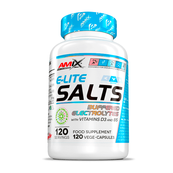 E-Elite Salts en 120 cápsulas - hidratación hecho por Amix Performance
