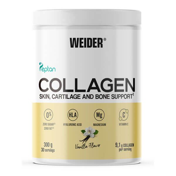 Colágeno con Ácido Hialuronico y Magnesio envase de 300g por Weider