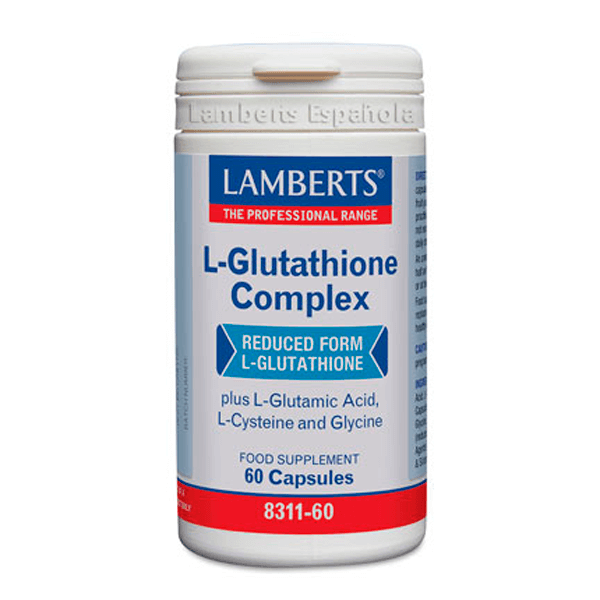 L-Glutatión Complex bote de 60 cápsulas del fabricante Lamberts de la sección otros aminoácidos