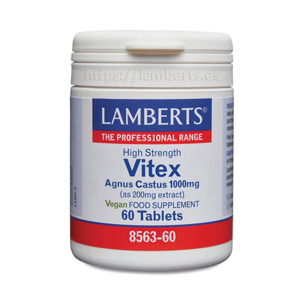 Vitex Agnus Castus presentación de 60 tabletas en la sección de especial mujer de la marca Lamberts