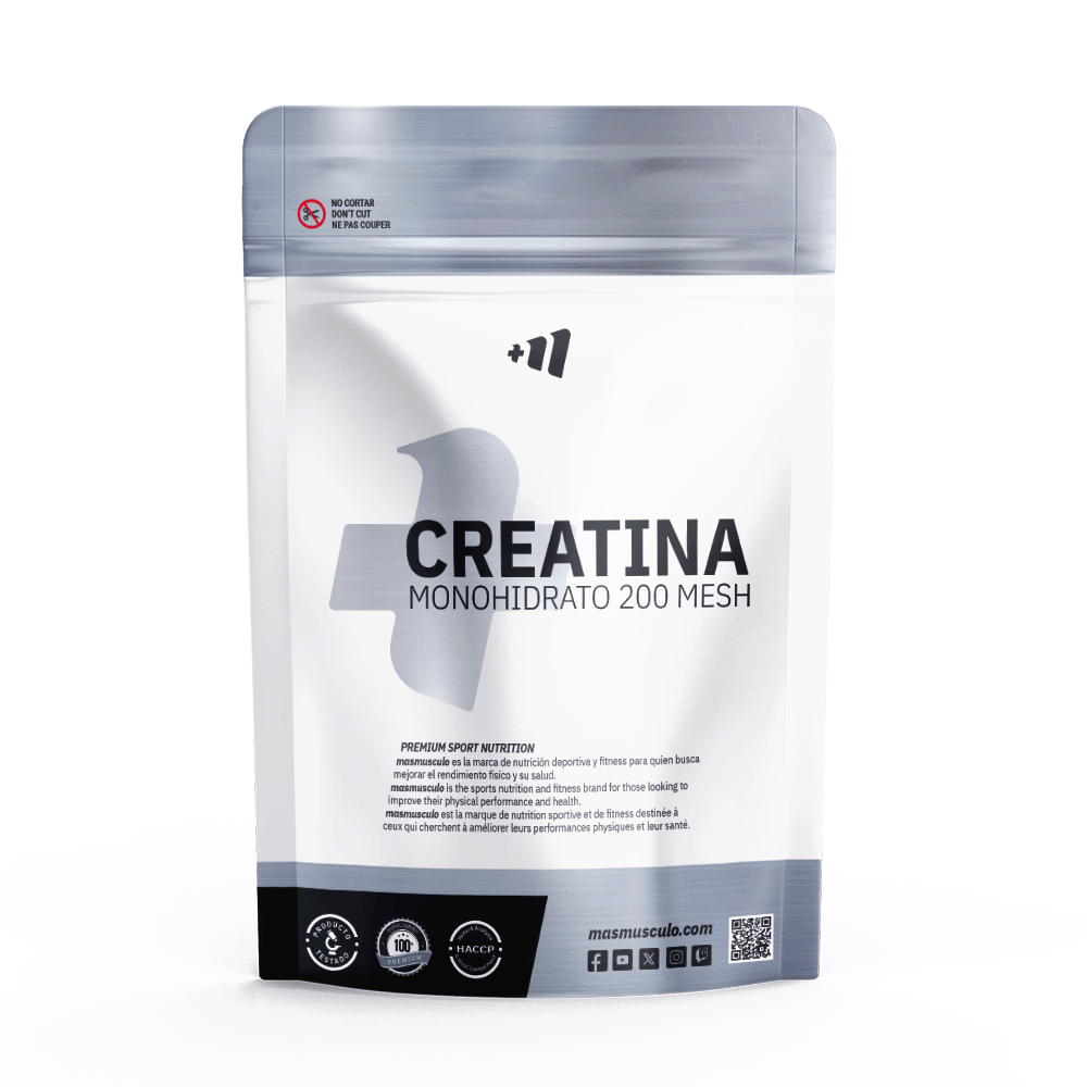 Creatina Monohidrato 200 Mesh presentación de 1kg por Masmusculo Supplements