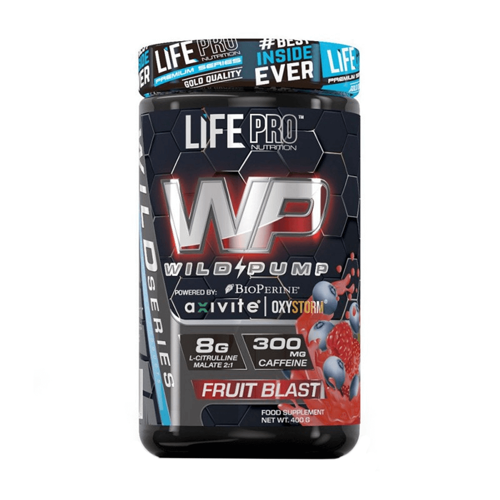 Wild Pump envase de 400g de la marca LifePRO en la categoría pre entreno