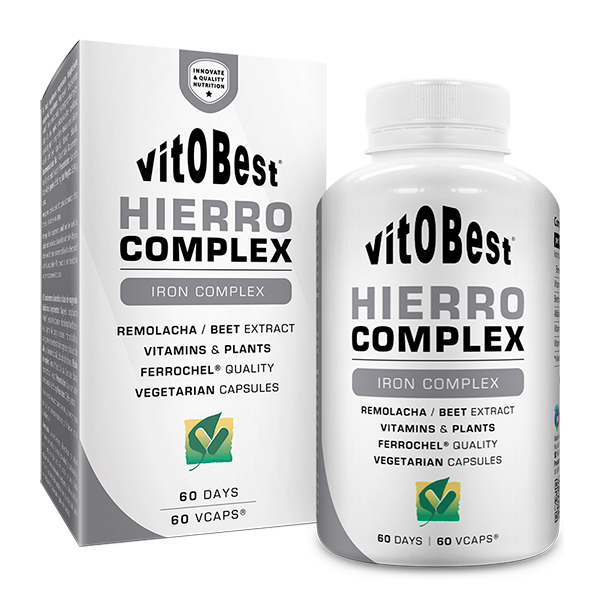 Hierro Complex envase de 60 cápsulas de la marca VitoBest (Minerales)