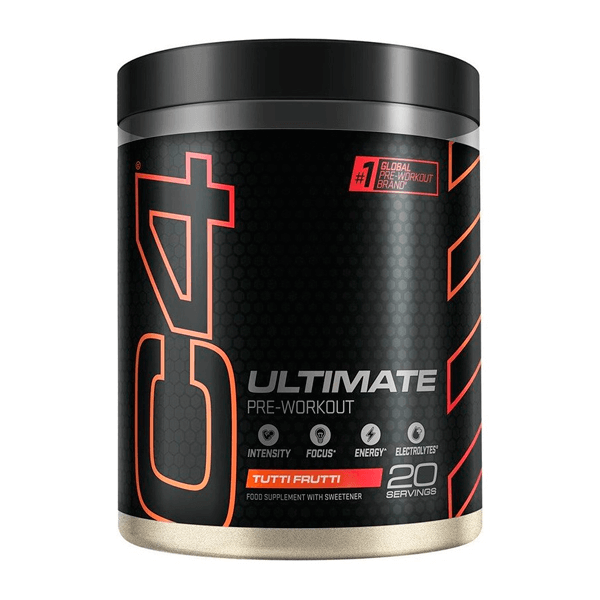 C4 Ultimate en 20 servicios complemento alimenticio de pre entreno de Cellucor