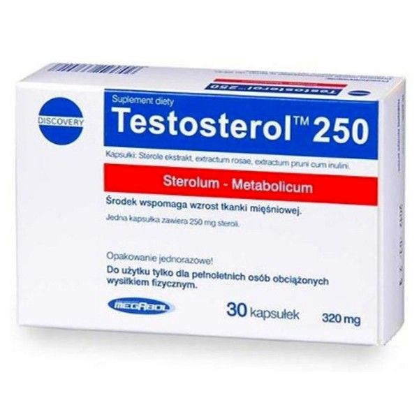 Testosterol 250 envase de 30 cápsulas de Megabol (Complejos Testosterona)