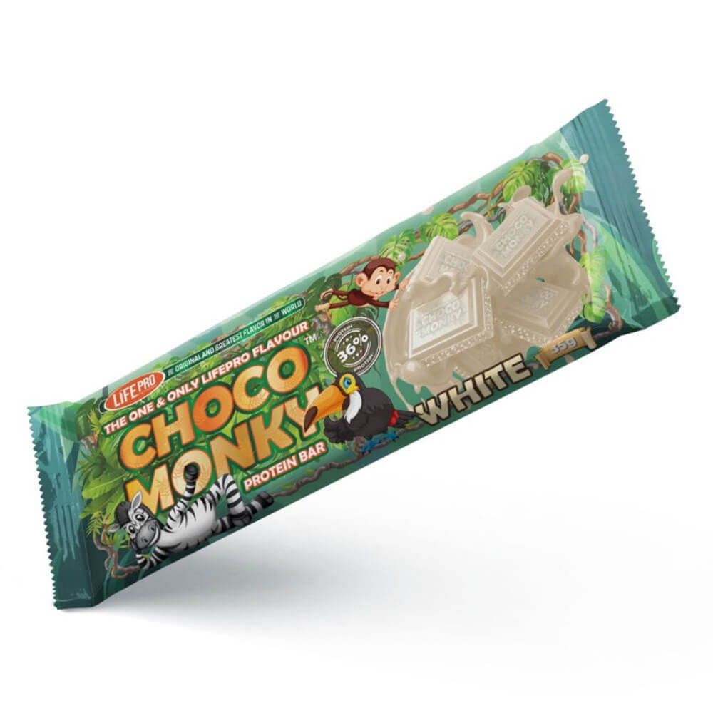 Tableta Choco Monky 38% Protein envase de 35g del fabricante LifePRO en la categoría dulces y galletas
