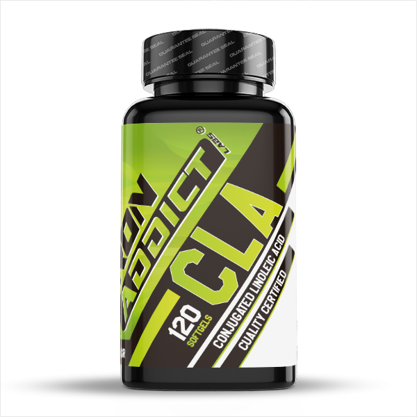 CLA envase de 120 softgels hecho por Iron Addict Labs