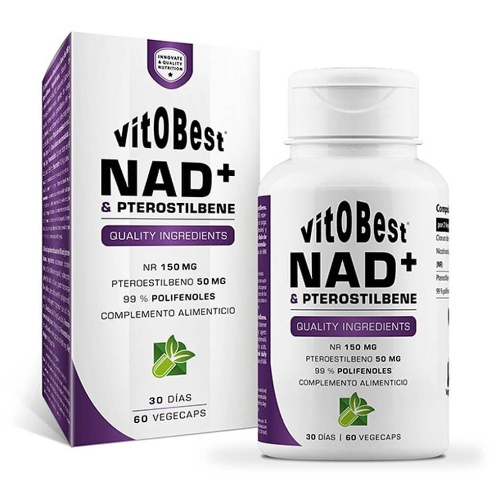 NAD+ & Pterostilbene bote de 60 cápsulas de VitoBest en la categoría antioxidantes