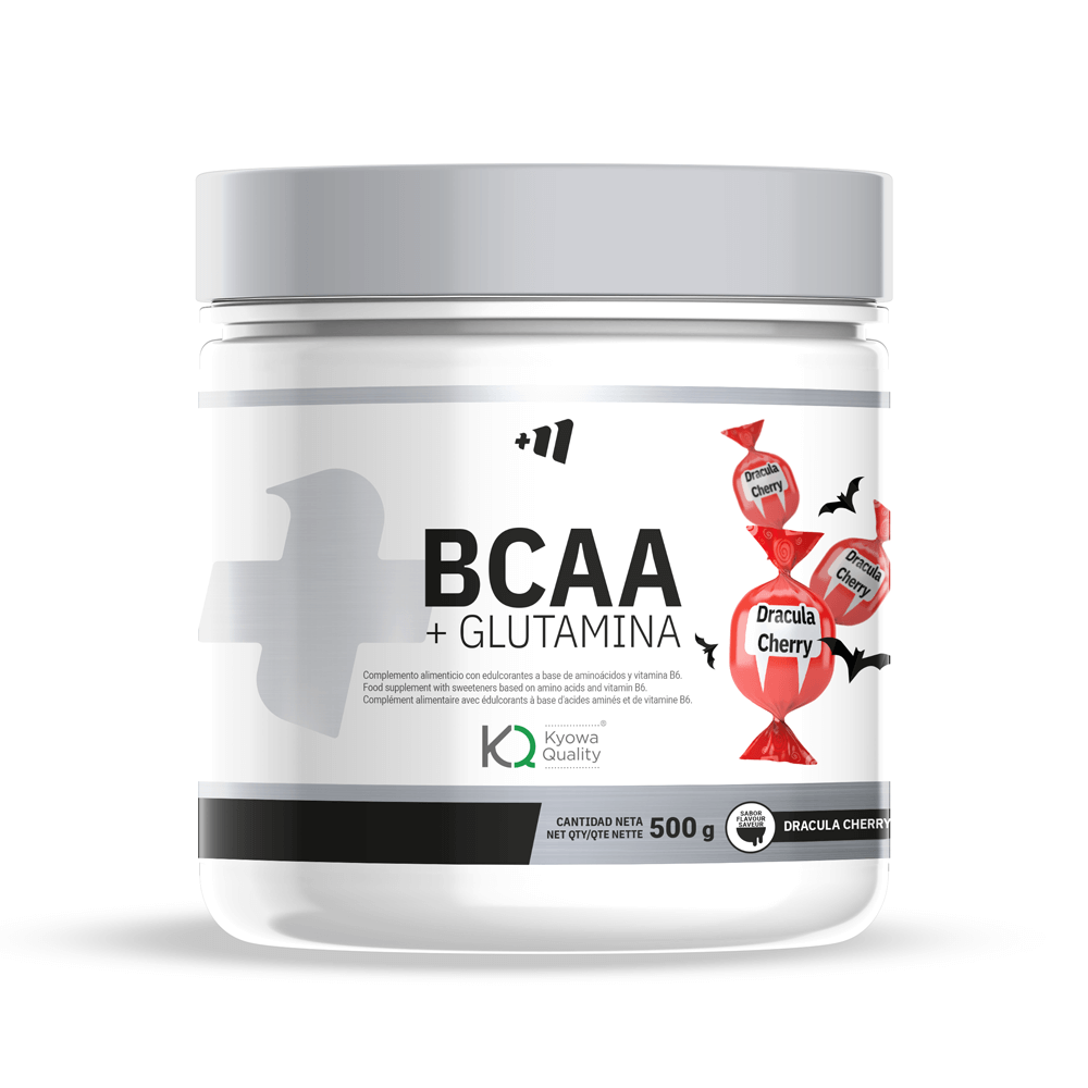 BCAA + L-Glutamina Kyowa® presentación de 500g suplemento de bcaa + glutamina de MM Supplements