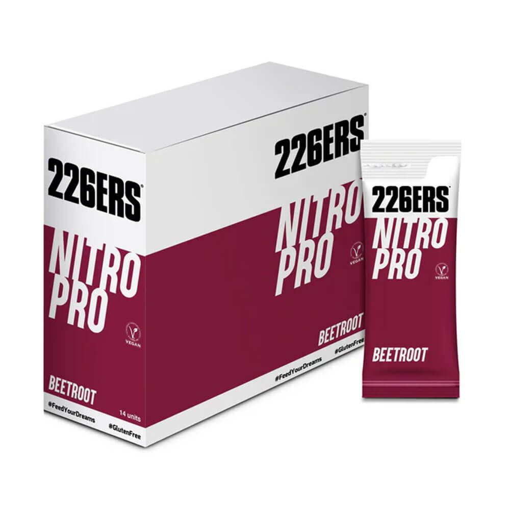 Nitro Pro Beetroot envase de 14 unidades complemento alimenticio de rendimiento de la marca 226ERS