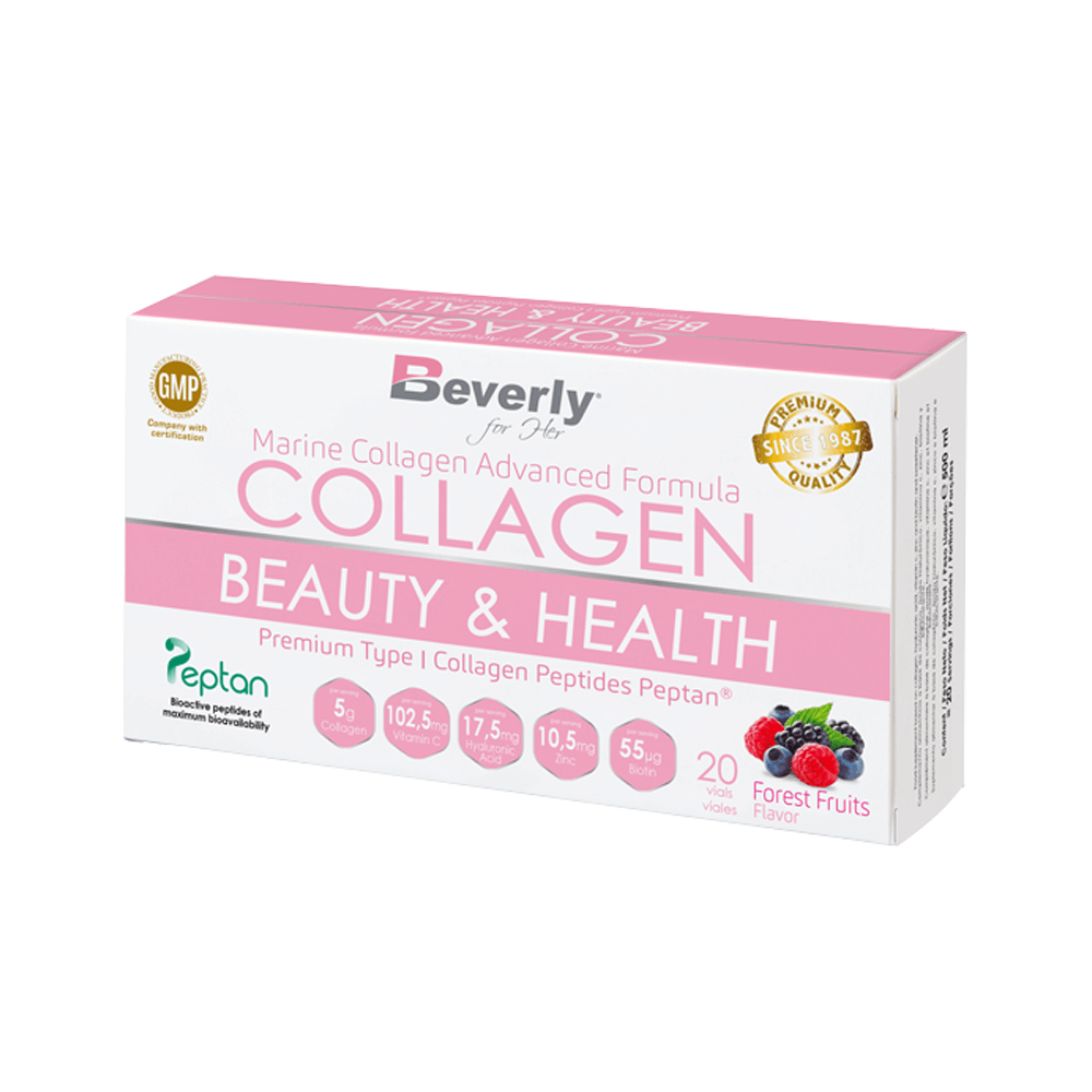 Colágeno Belleza y Articulaciones de 20 viales de la marca Beverly Nutrition