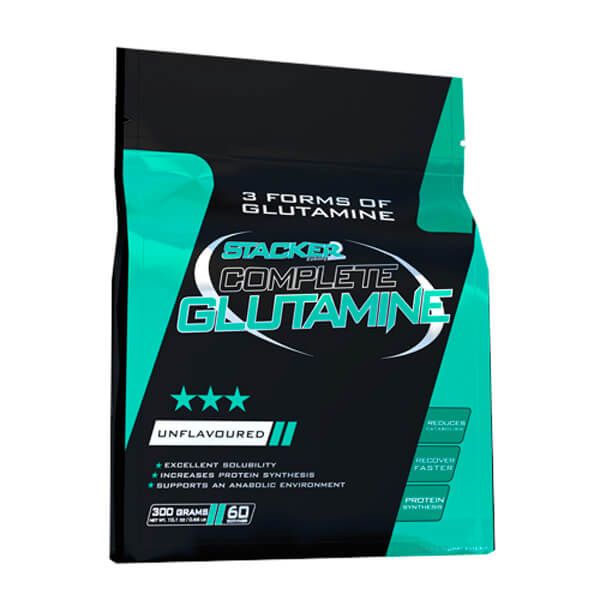Complete Glutamina bote de 300g hecho por Stacker Europe