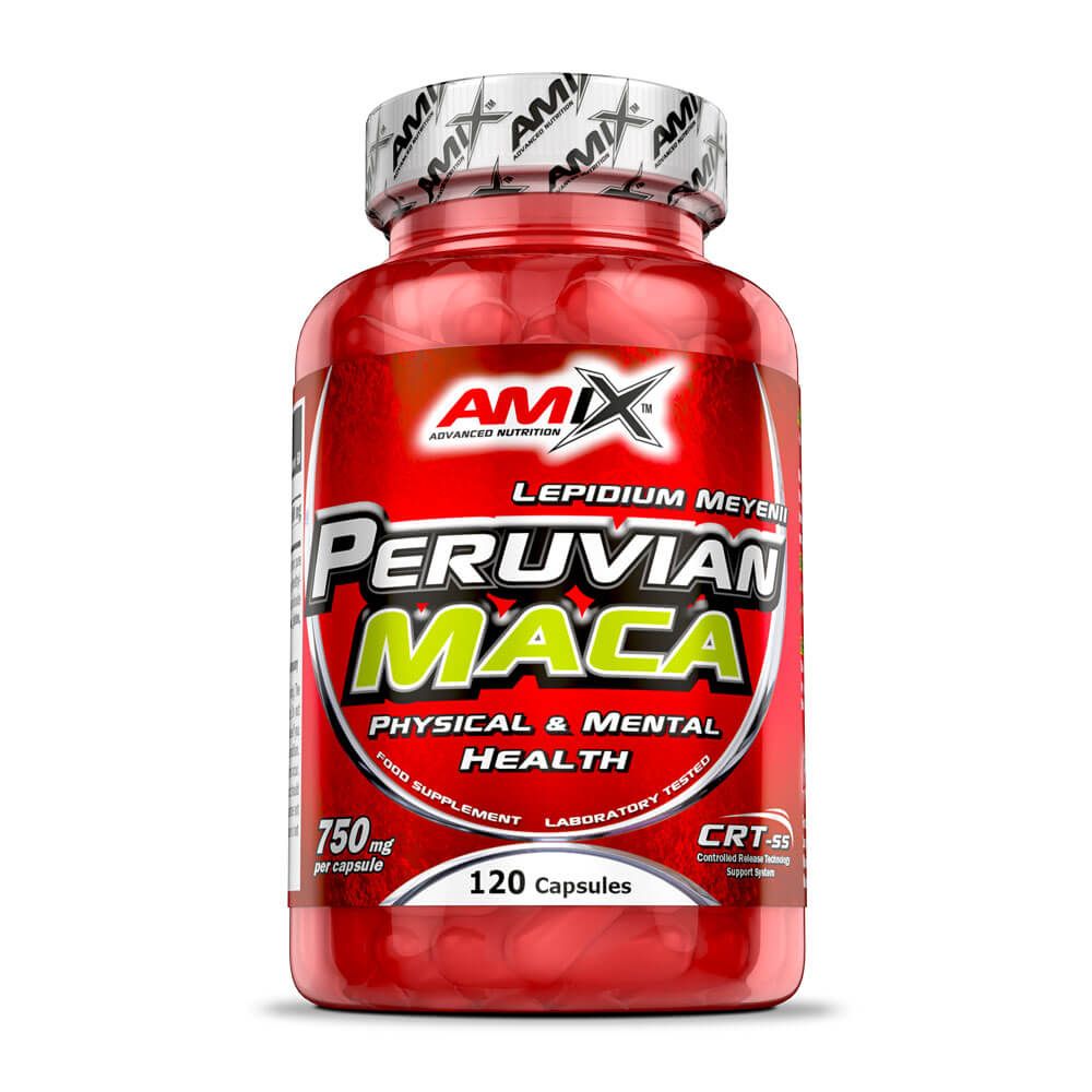 Peruvian Maca presentación de 120 cápsulas del fabricante Amix Nutrition - vigorizantes