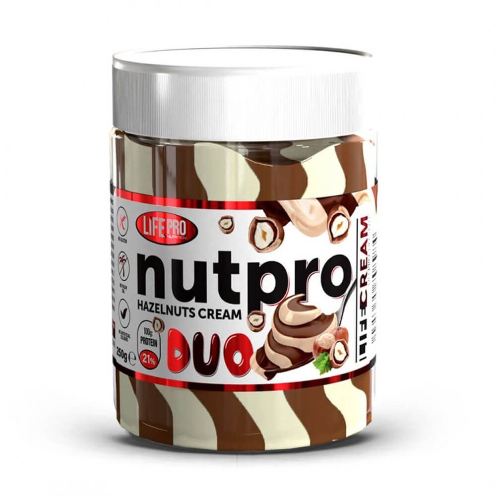 Protein Cream Nutpro Duo presentación de 250g - cremas de chocolate bajas en calorias de la marca LifePRO