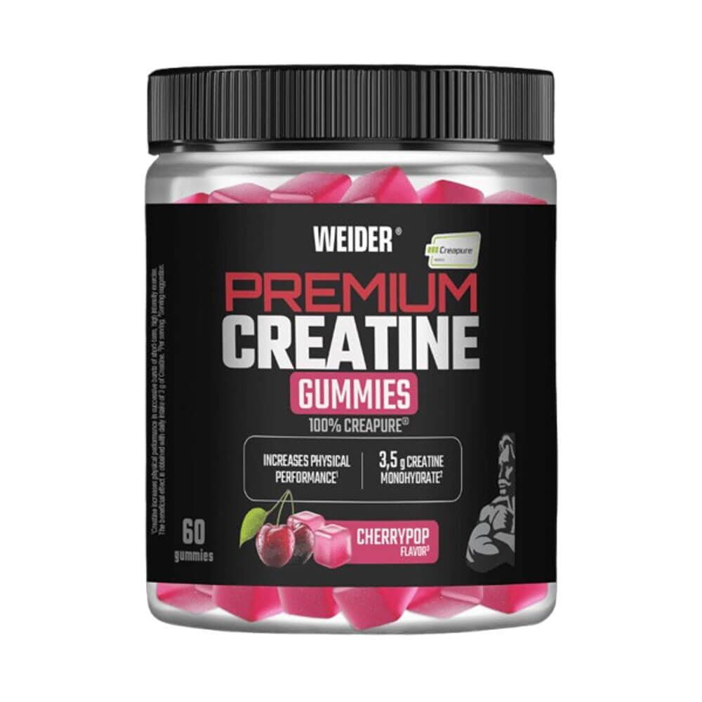 Premium Creatina 100% Creapure® bote de 60 gominolas de la marca Weider