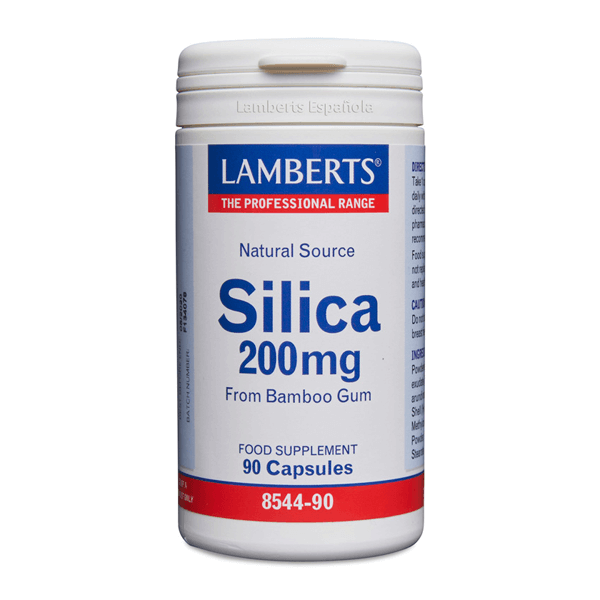 Silicio 200mg bote de 90 cápsulas hecho por Lamberts - sistema inmunológico