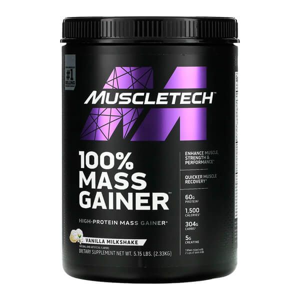 100% Mass Gainer presentación de 2.3kg - ganadores de peso con proteína por Muscletech