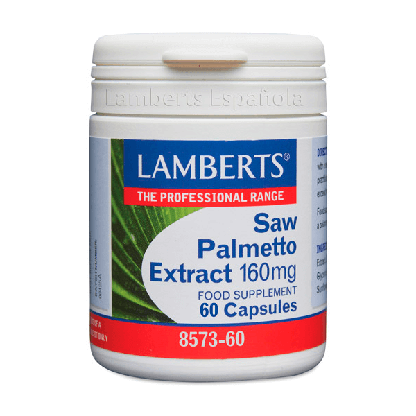 Extracto de Saw Palmetto 160mg presentación de 60 cápsulas de la categoría prostata por Lamberts