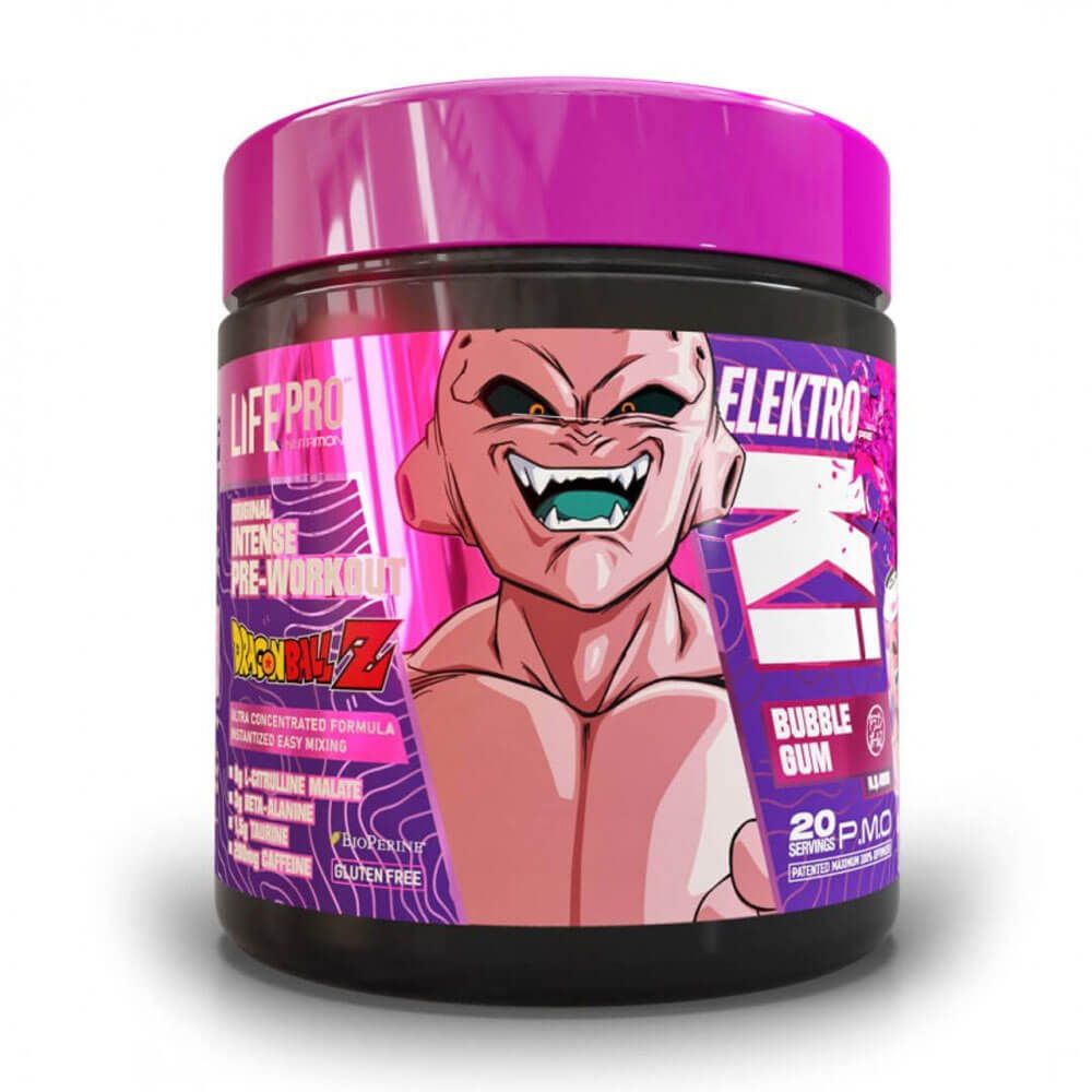 Elektro Ki Dragon Ball Z Edición Limitada en 400g de la marca LifePRO suplemento de pre entreno