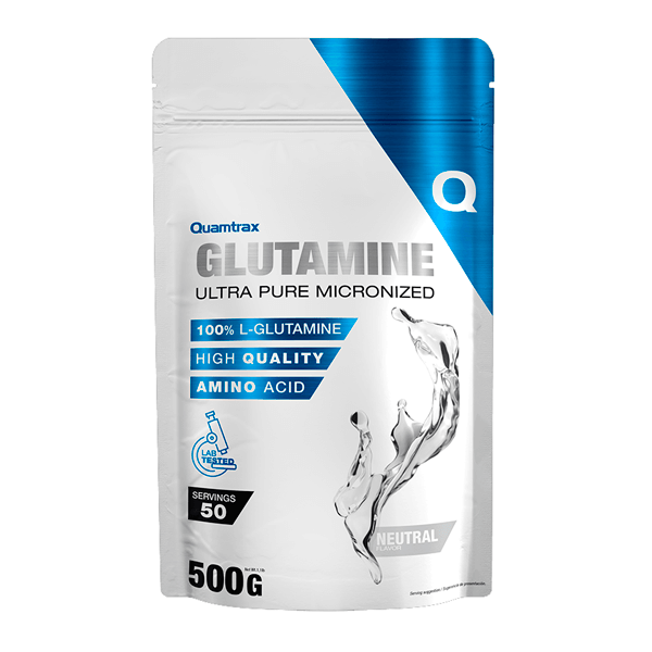 Glutamina 100% Pura bote de 500g hecho por Quamtrax