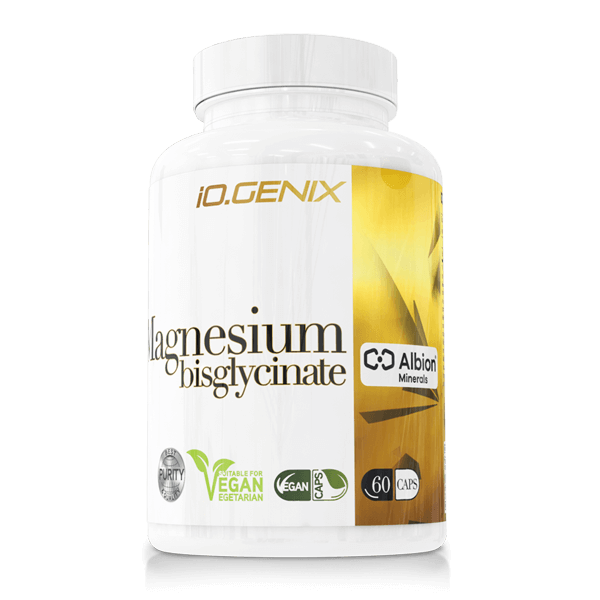 Magnesium Bisglycinate bote de 60 cápsulas de la sección magnesio de la marca IO.Genix