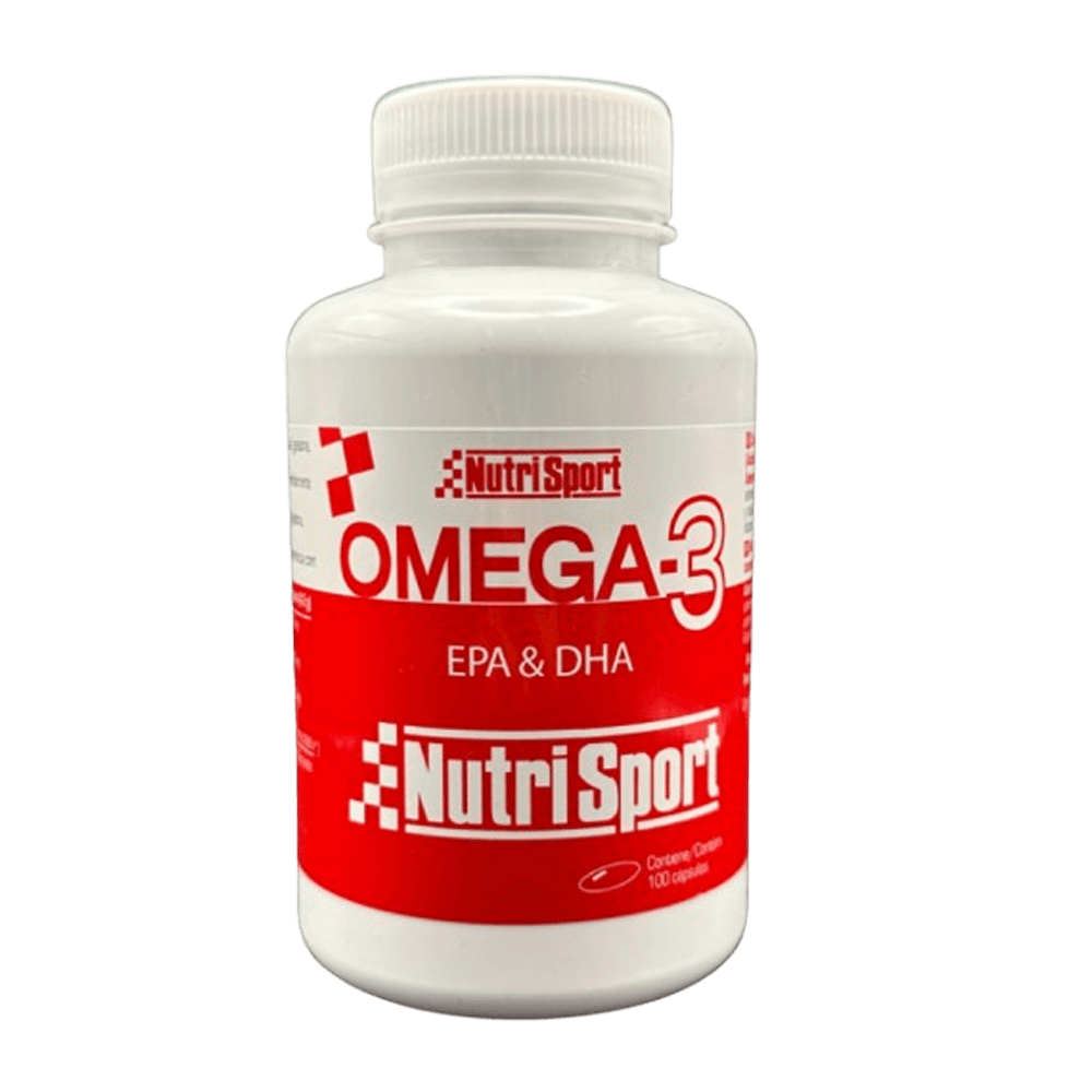 Omega-3 EPA & DHA envase de 100 cápsulas hecho por Nutrisport de la sección omega 3
