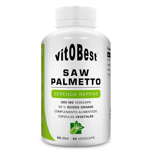 Saw Palmeto envase de 60 cápsulas vegetales de la sección prostata hecho por VitoBest