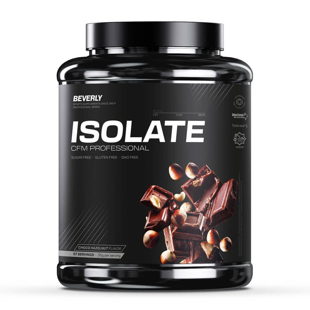 Isolate CFM Professional presentación de 2kg del fabricante Beverly Nutrition en la sección de proteína de aislado de suero isol