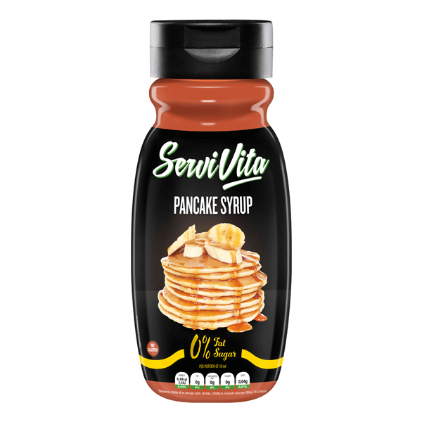 Sirope de Pancake envase de 320ml hecho por Servivita en la sección de salsas y siropes dulces sin calorias
