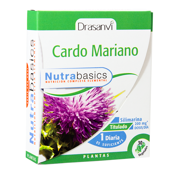 Cardo Mariano envase de 30 cápsulas vegetales de la marca Drasanvi (Mejora General)