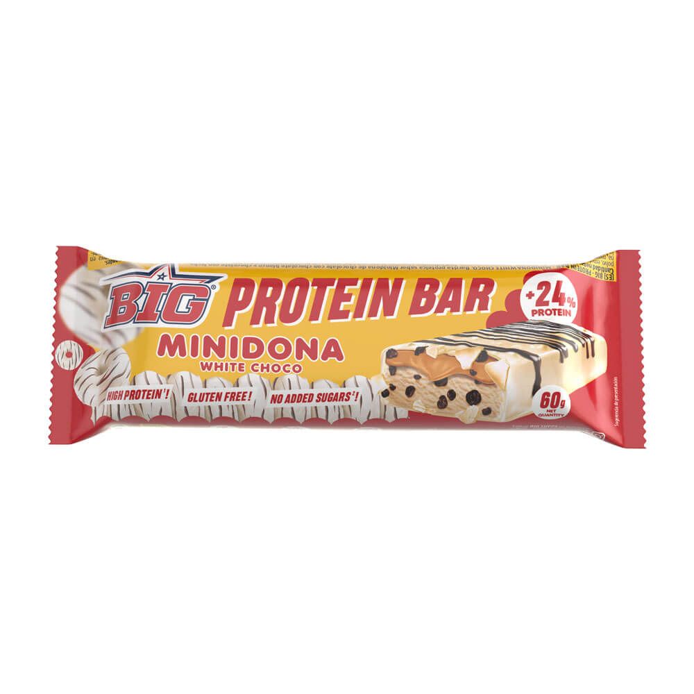 Barrita Protein Bar Minidona en 60g hecho por BIG en la sección de barritas de proteinas