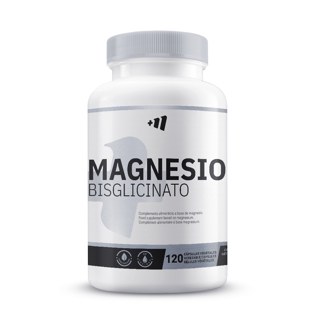 Bisglicinato de Magnesio 250mg presentación de 120 cápsulas vegetales hecho por Masmusculo Supplements