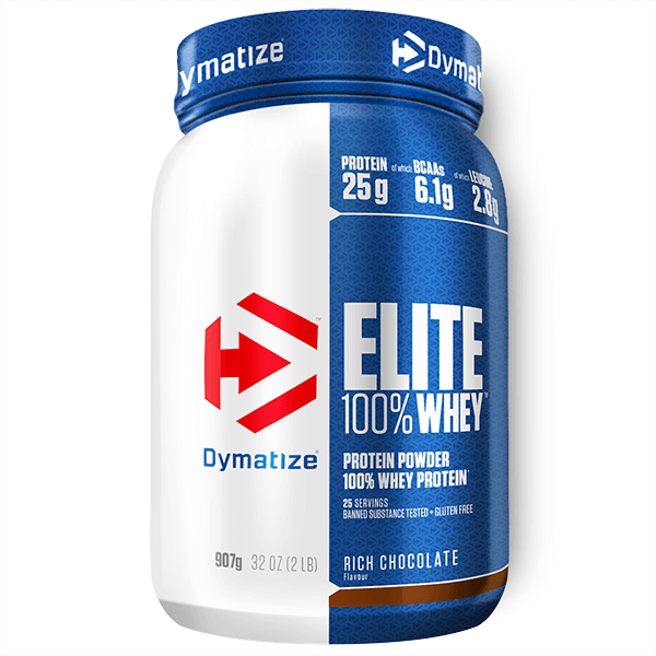 Elite Whey envase de 908 g del fabricante Dymatize (Proteina de Suero Whey)