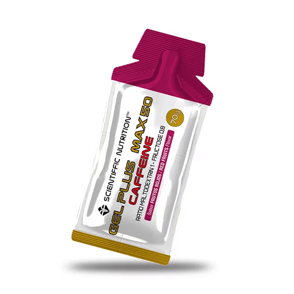 Gel+ Max 50 con Cafeína en 70g de Scientiffic Nutrition complemento alimenticio de energéticos