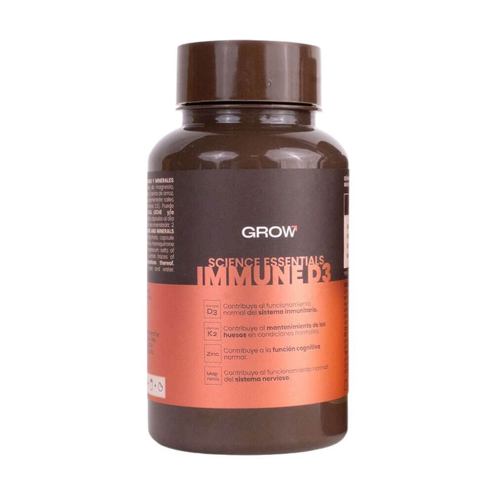 Immune D3 + K2 en 60 cápsulas suplemento de la sección vitamina d hecho por Grow Nutrition