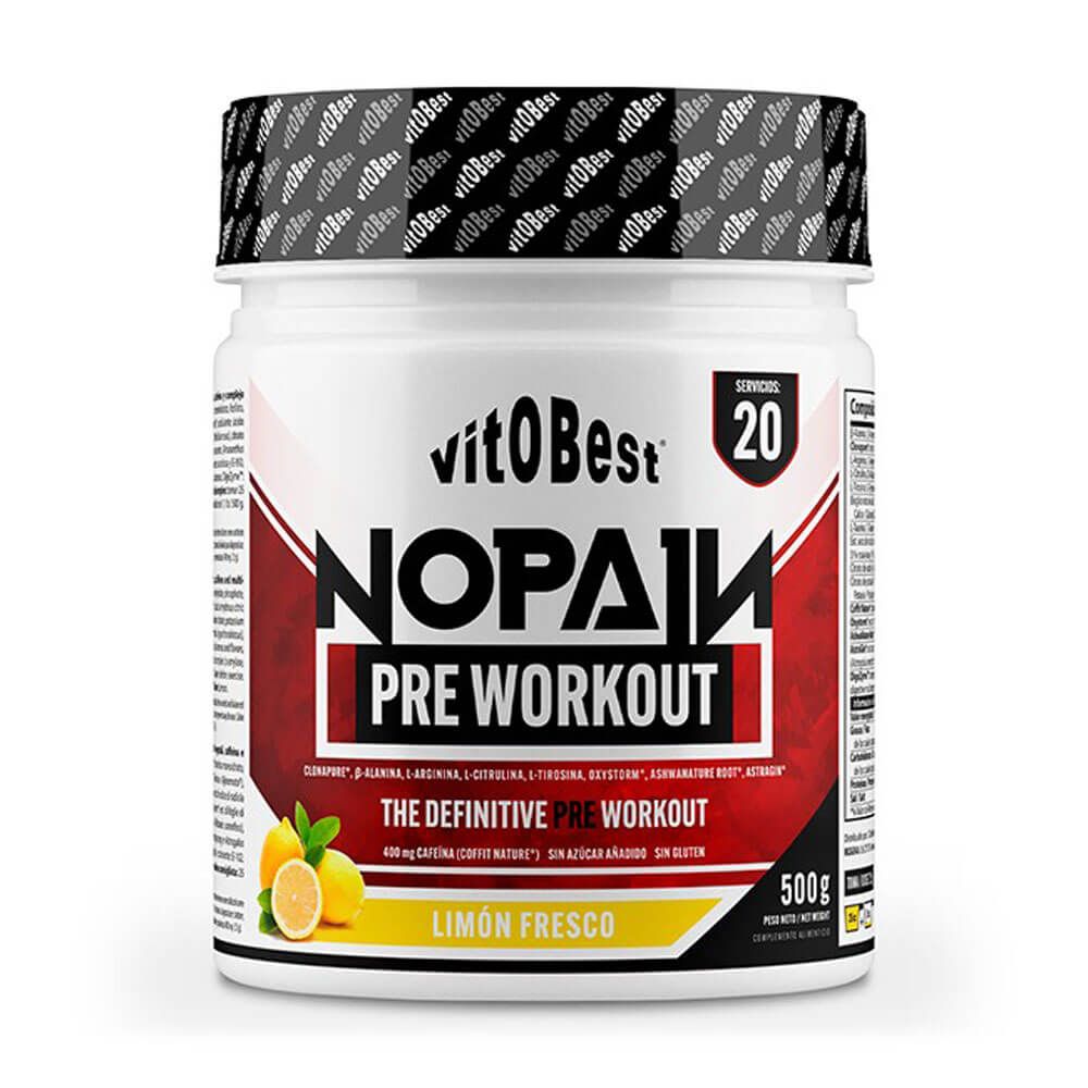 NoPain Pre Workout en 500g de la categoría pre entreno por VitoBest