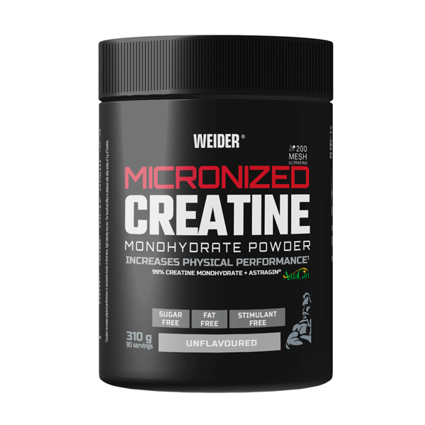 Creatina Micronizada 200 Mesh bote de 310g por Weider suplemento de creatina monohidrato