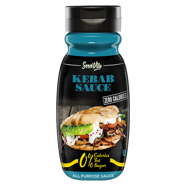 Salsa Kebab 0% envase de 305ml de la marca Servivita (Salsas Saladas Sin Calorias)