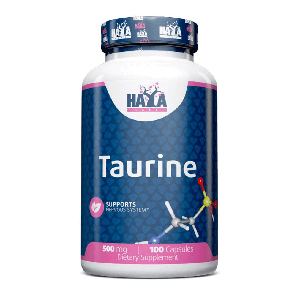 Taurina 500mg envase de 100 cápsulas por Haya Labs