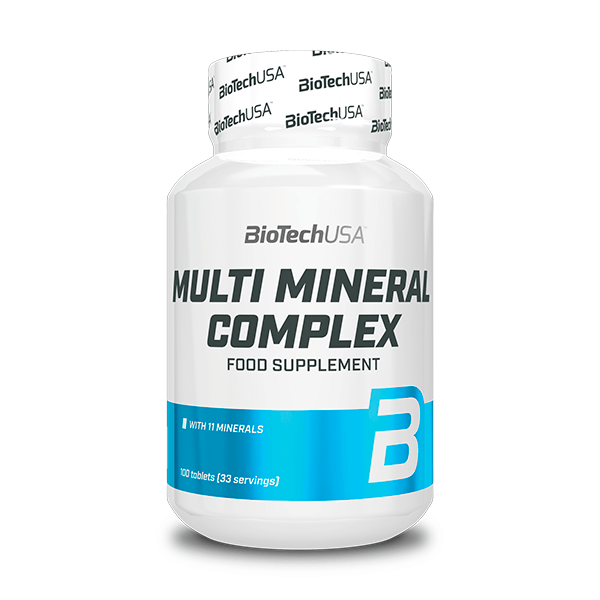 Multimineral Complex envase de 100 tabletas de Biotech USA (Complejos Multivitaminicos)
