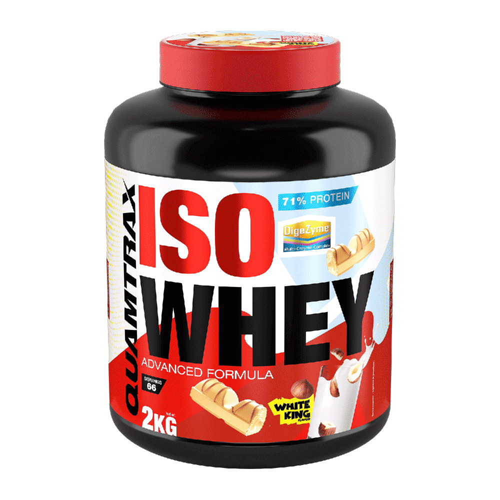 IsoWhey bote de 2kg en la categoría proteína de aislado de suero isolate por Quamtrax