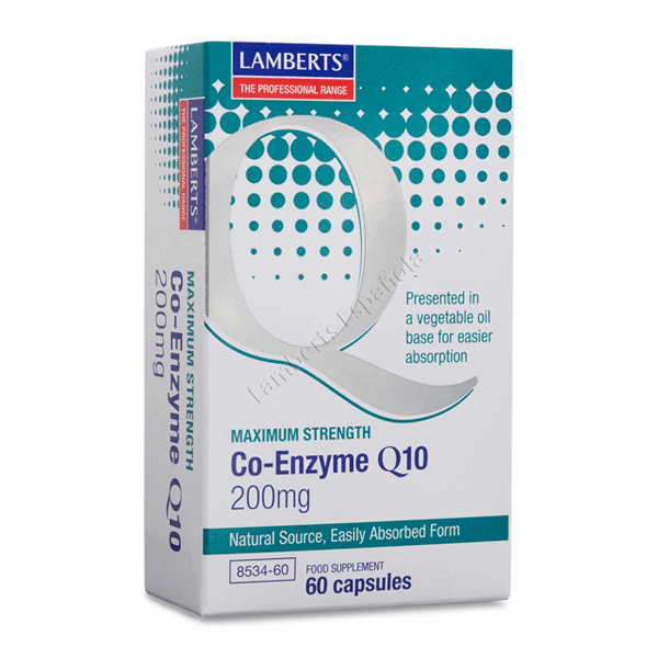 Co-Enzima Q10 200mg de 60 cápsulas de la marca Lamberts de la categoría mejora general