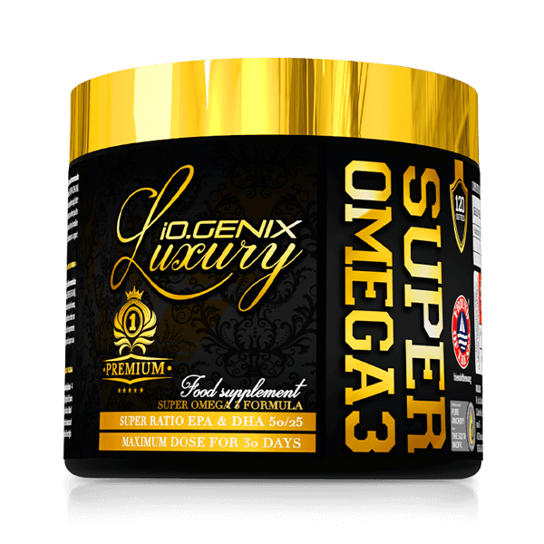 Super Omega 3 presentación de 120 softgels por IO.Genix