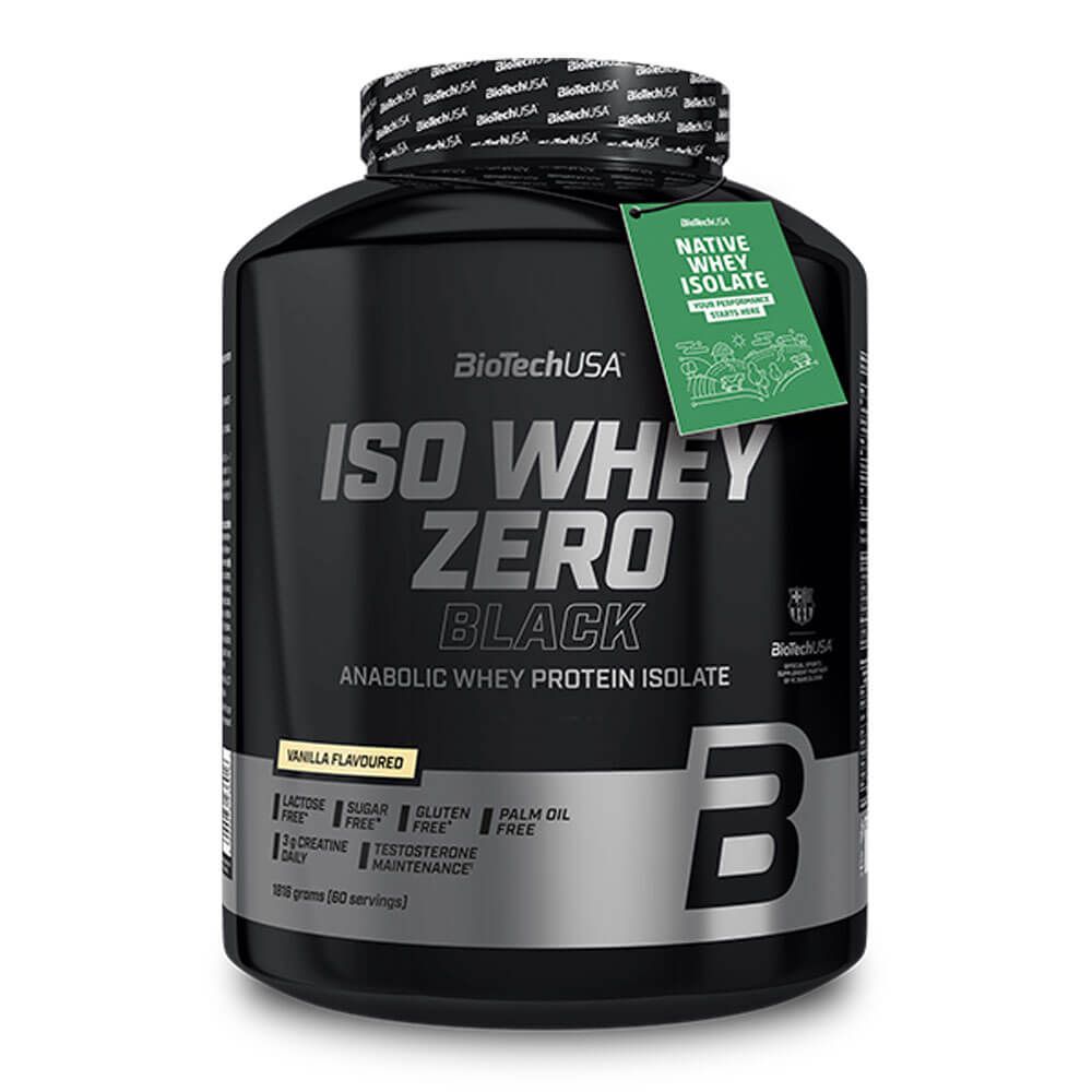 Iso Whey Zero Black de 1816g del fabricante Biotech USA - proteína de aislado de suero isolate